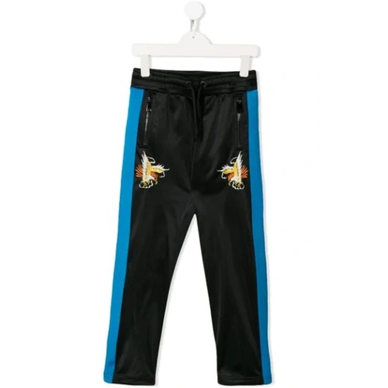 Rare*Y2k Vintage Diesel | Xl | Teen Dragon Embroidered Track Pants Trousers Mens